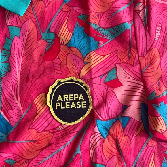 Arepa Please Mural Golf Polo - Picture 3 of 5